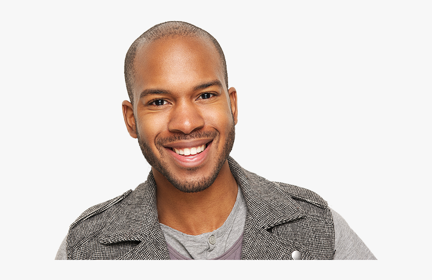 Man With Clean Teeth - African American Transparent Background, HD Png Download, Free Download