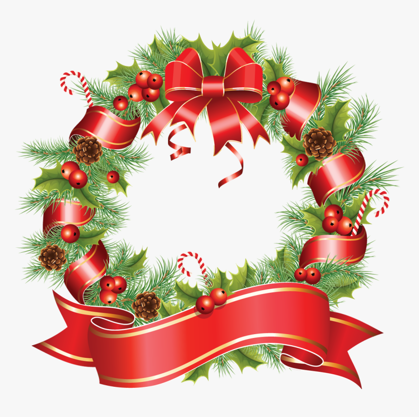 Round Christmas Frame Png, Transparent Png, Free Download