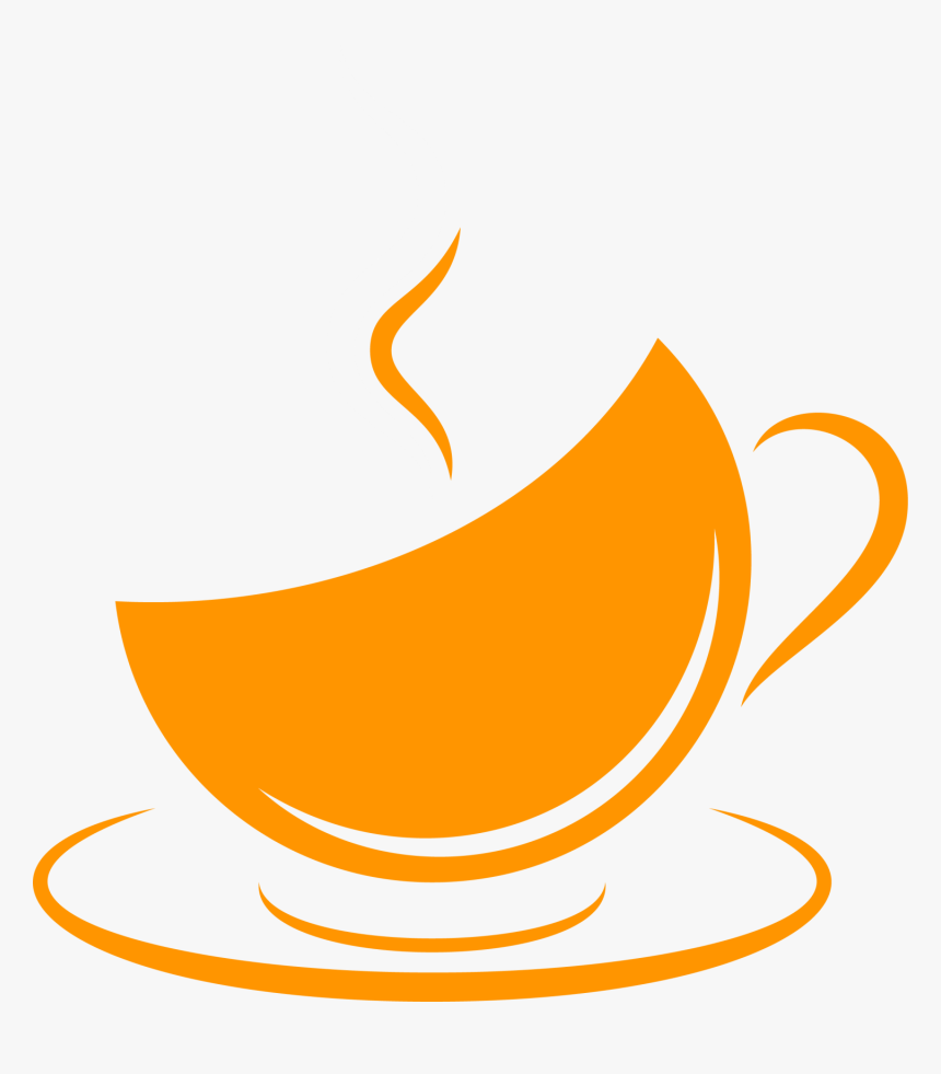 Coffee Cup Cafe Orange, HD Png Download, Free Download