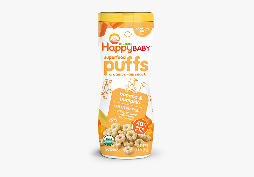 Banana & Pumpkin"
 Class="fotorama Img - Happy Baby Banana Pumpkin Puffs, HD Png Download, Free Download