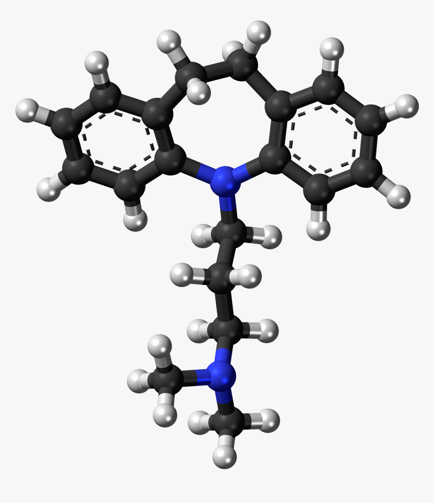 Imipramine 3d Balls - Raspberry Ketones Chemical Structure, HD Png Download, Free Download