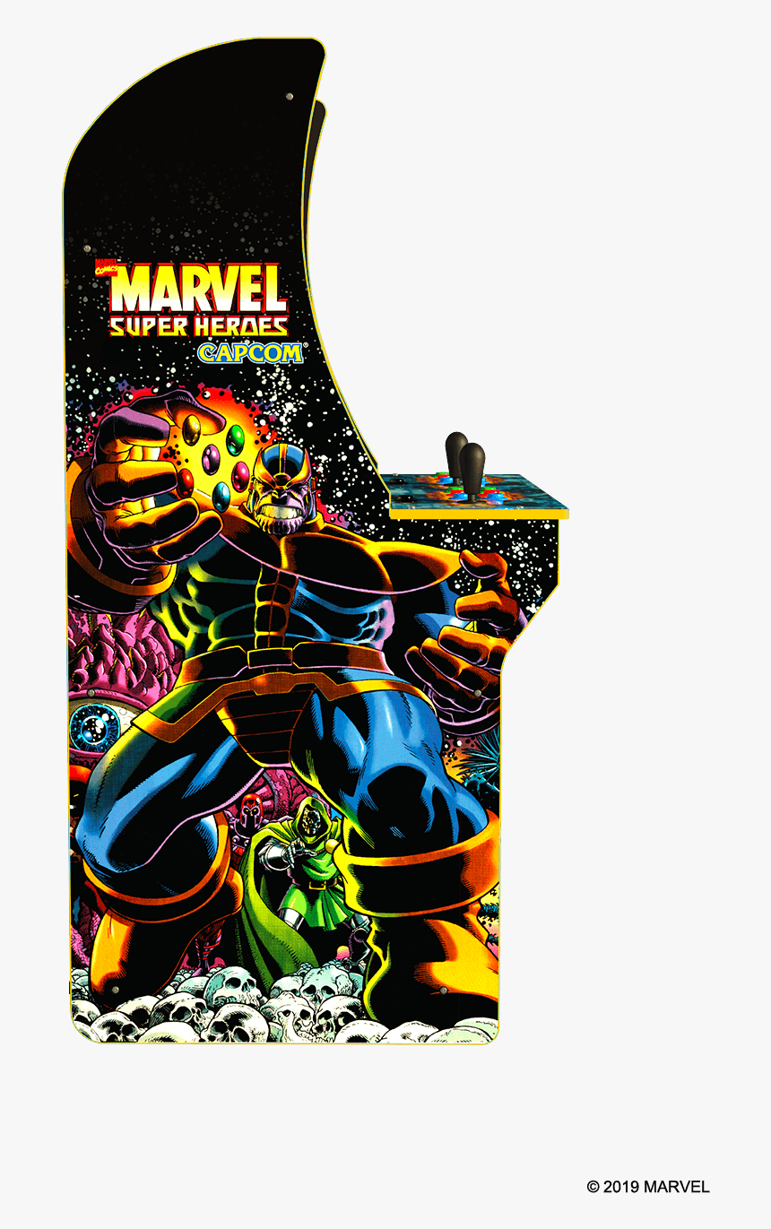 Marvel Super Heroes Arcade Cabinet - Marvel Superheroes Arcade 1up, HD Png Download, Free Download