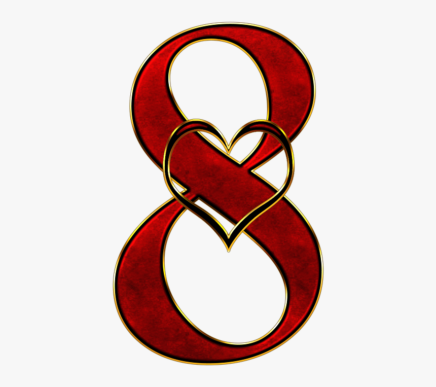 Heart - Imágenes De Número 8, HD Png Download, Free Download