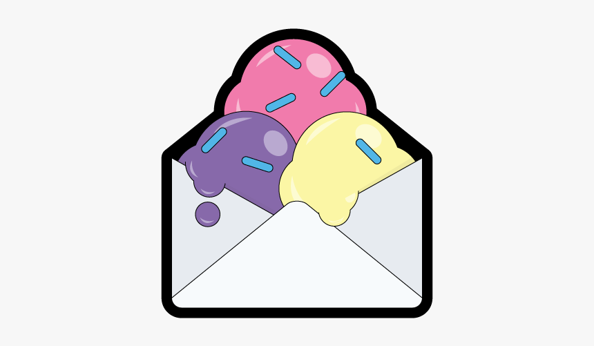 Email With Sprinkles Emailgeeks Sticker Envelope Sprinkles - Cartoon, HD Png Download, Free Download