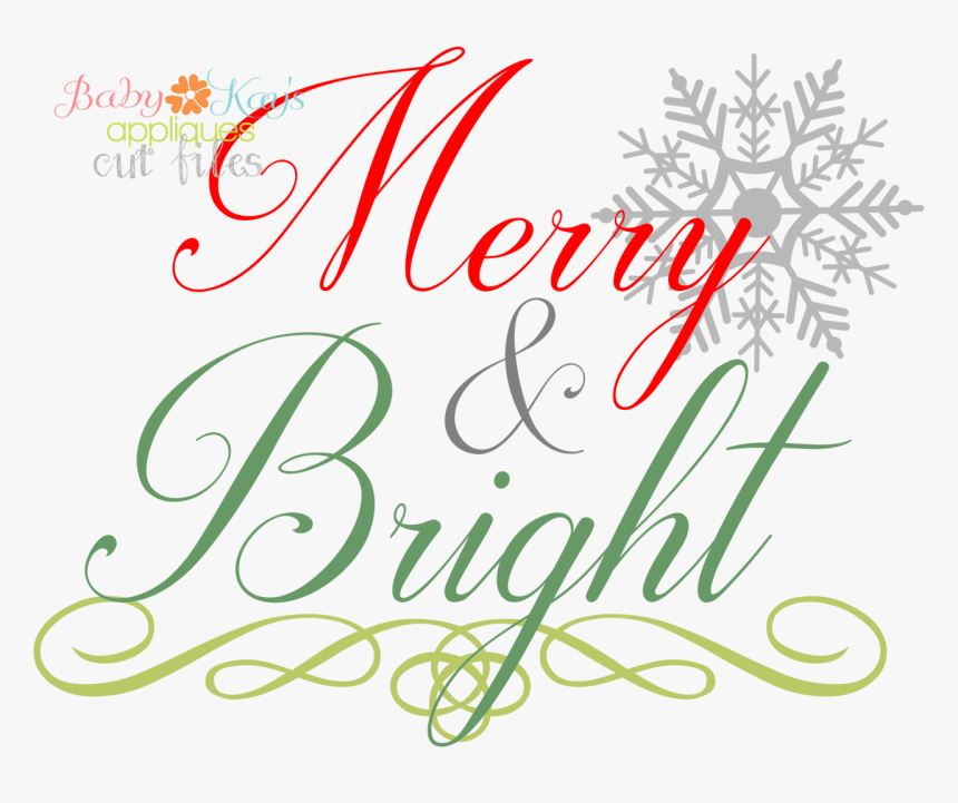 Christmas Merry And Bright Transparent, HD Png Download, Free Download