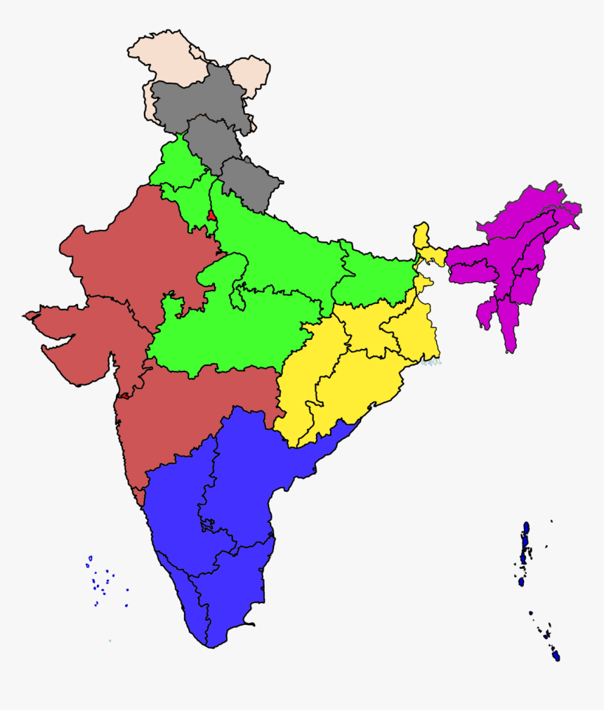 India Map Download Png Image - Daman And Diu In India Map, Transparent Png, Free Download