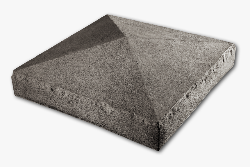 Peaked Collumn Cap Gray 20x20x2 - Concrete, HD Png Download, Free Download