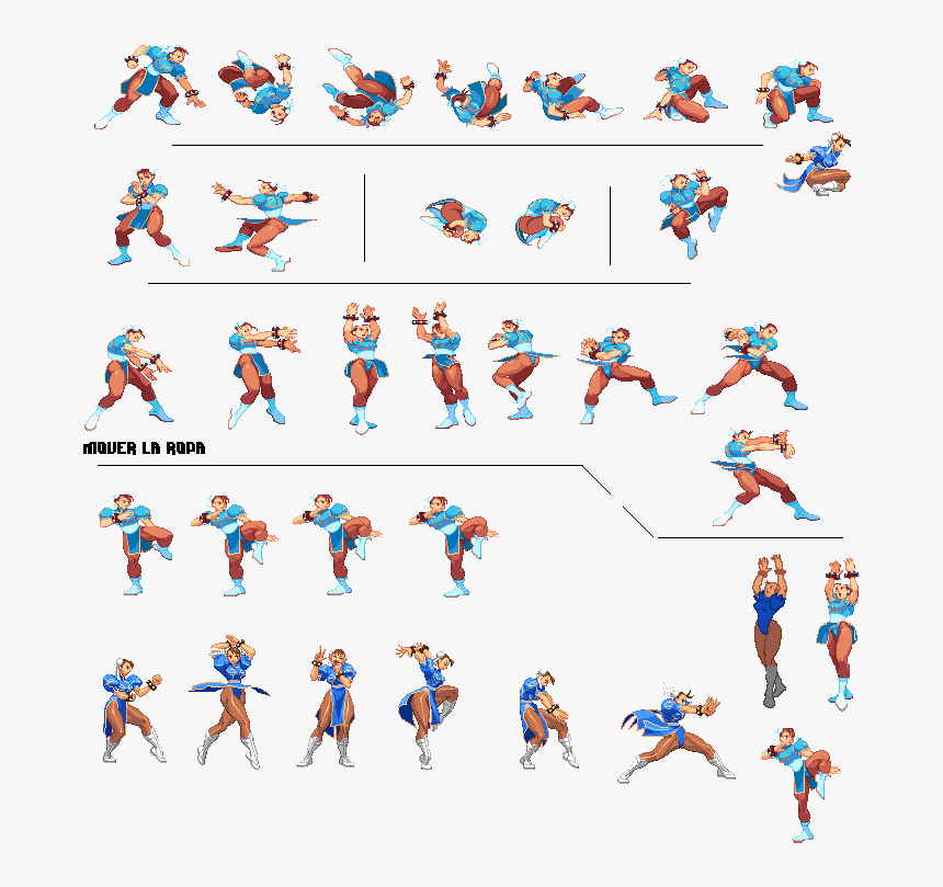 Chun Li Sf3 Sprites , Png Download - Chun Li Sf3 Sprites, Transparent Png, Free Download