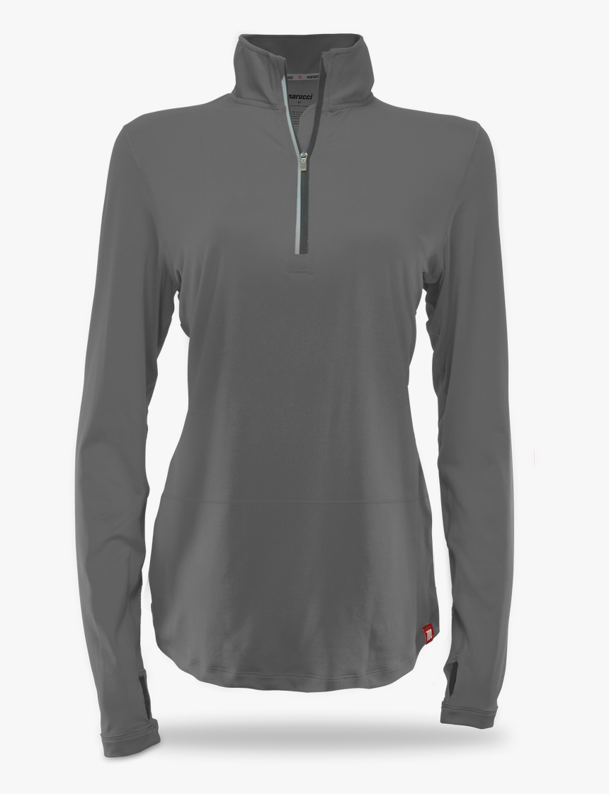 Women"s Long Sleeve 1/4 Zip Performance Top - Sweatshirt, HD Png Download, Free Download