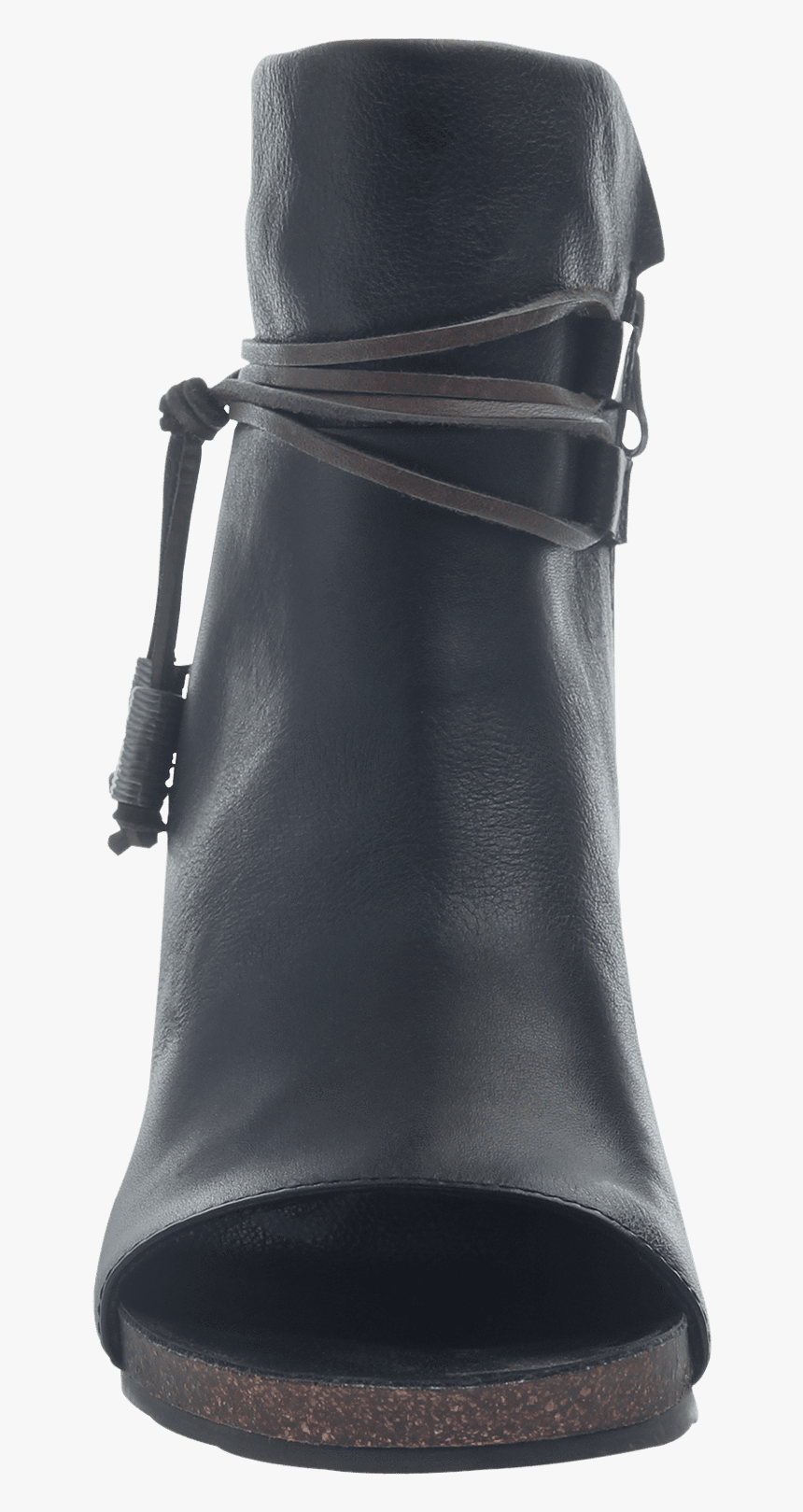 Women Open Toe Ankle Boot Vagabond In Black Front View"
 - Womens Open Toe Black Leather Bootie, HD Png Download, Free Download