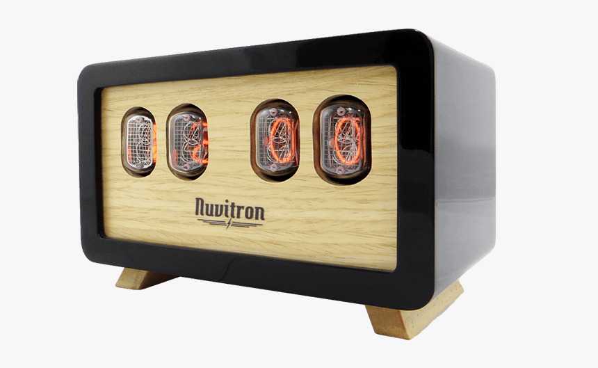 Nuvitron Postmodern Nixie Clock * Nuvitron Black Postmodern - Nuvitron Nixie Clock, HD Png Download, Free Download