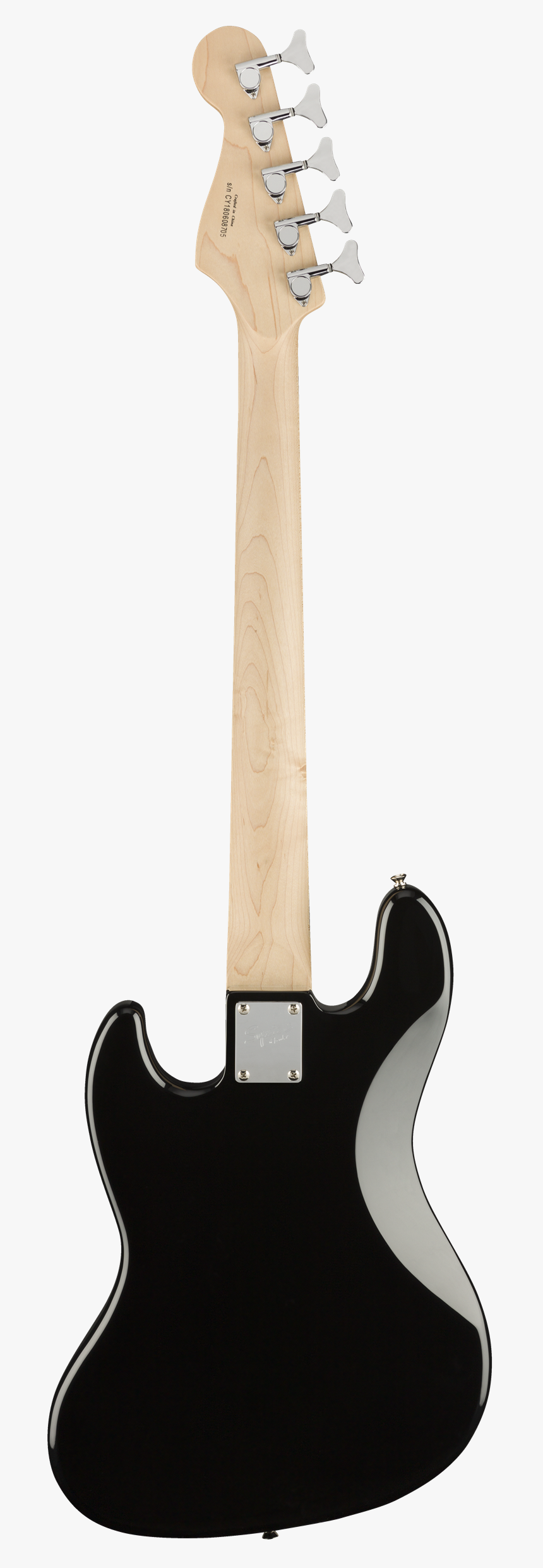 Squier Affinity Jazz Bass V Black Back - Guitar, HD Png Download, Free Download