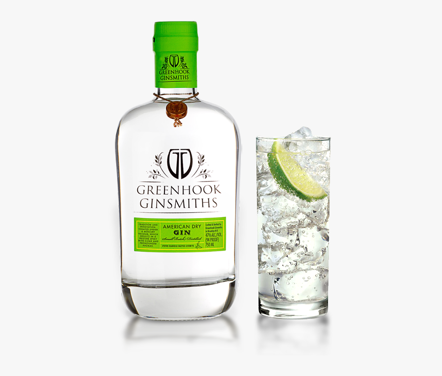 Greenhook Gin American Dry W/ Glass - Greenhook Ginsmiths, HD Png Download, Free Download