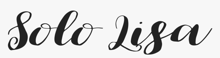 Solo Lisa - Write Solo In Cursive, HD Png Download, Free Download