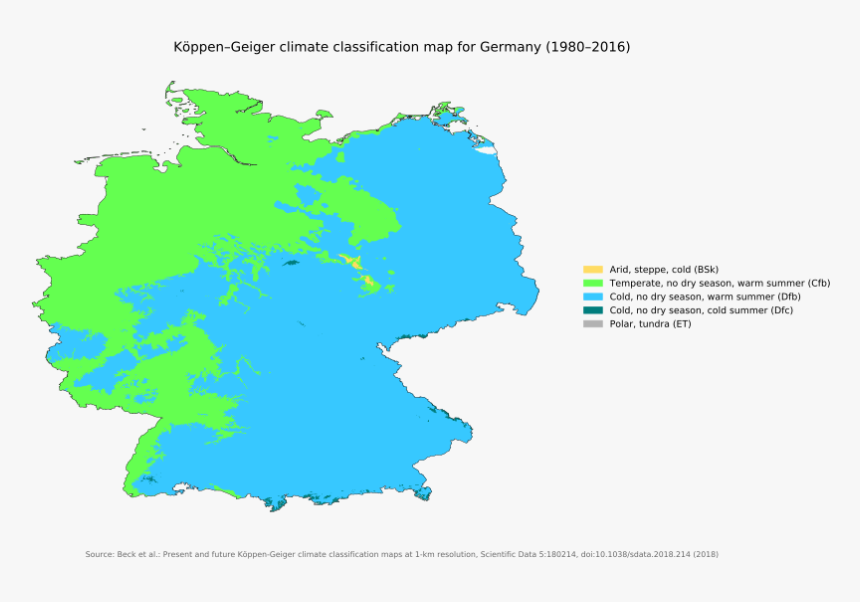 Germany Climate Zones, HD Png Download - kindpng