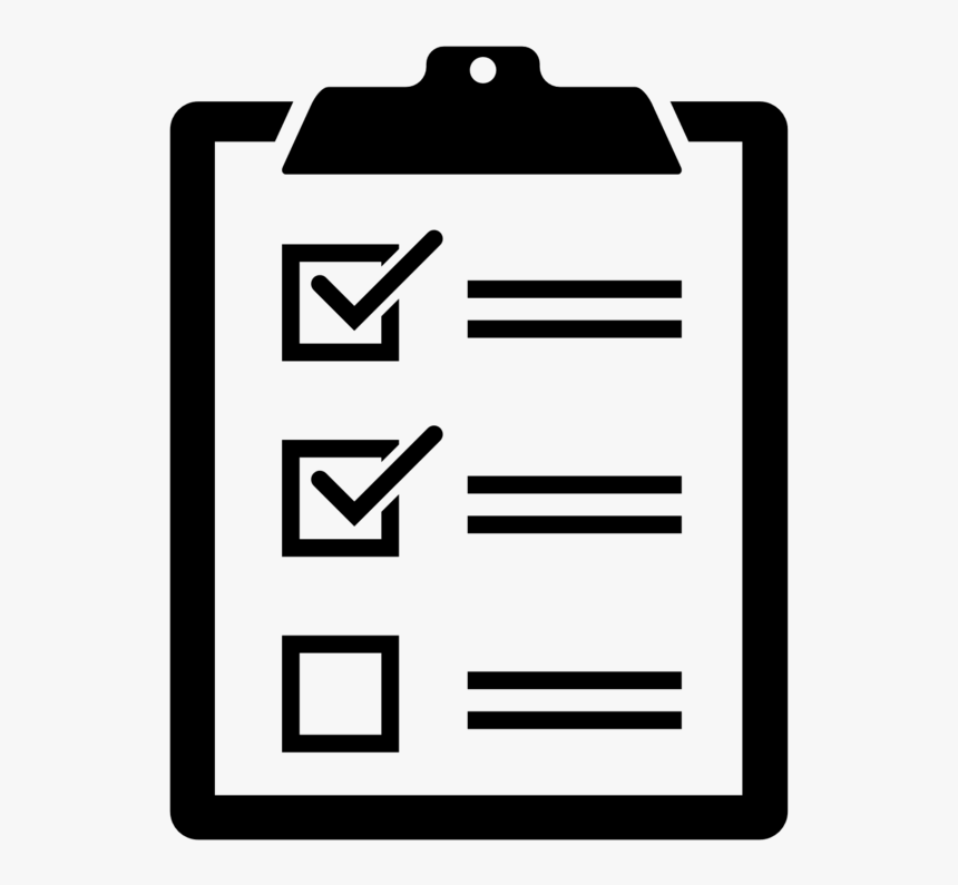 Checklist Logo Bw - Checklist Png, Transparent Png, Free Download