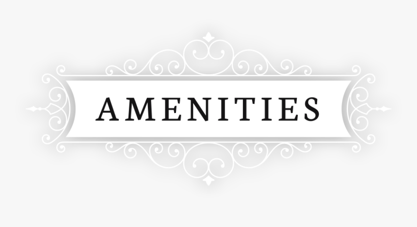 Amenities Icon - Amenities Text, HD Png Download, Free Download