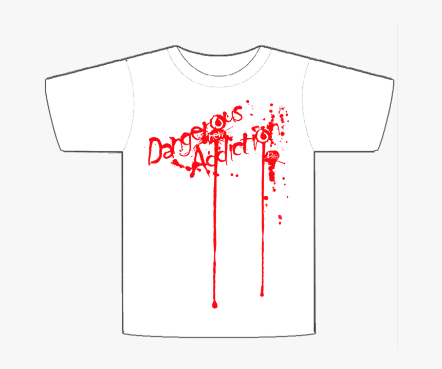 Image Of White Blood Splat Tee - Active Shirt, HD Png Download, Free Download