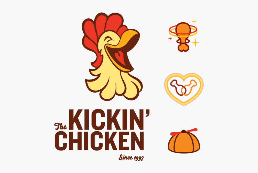 Logo And Icons For The Kickin - Kickin Chicken Logo, HD Png Download, Free Download