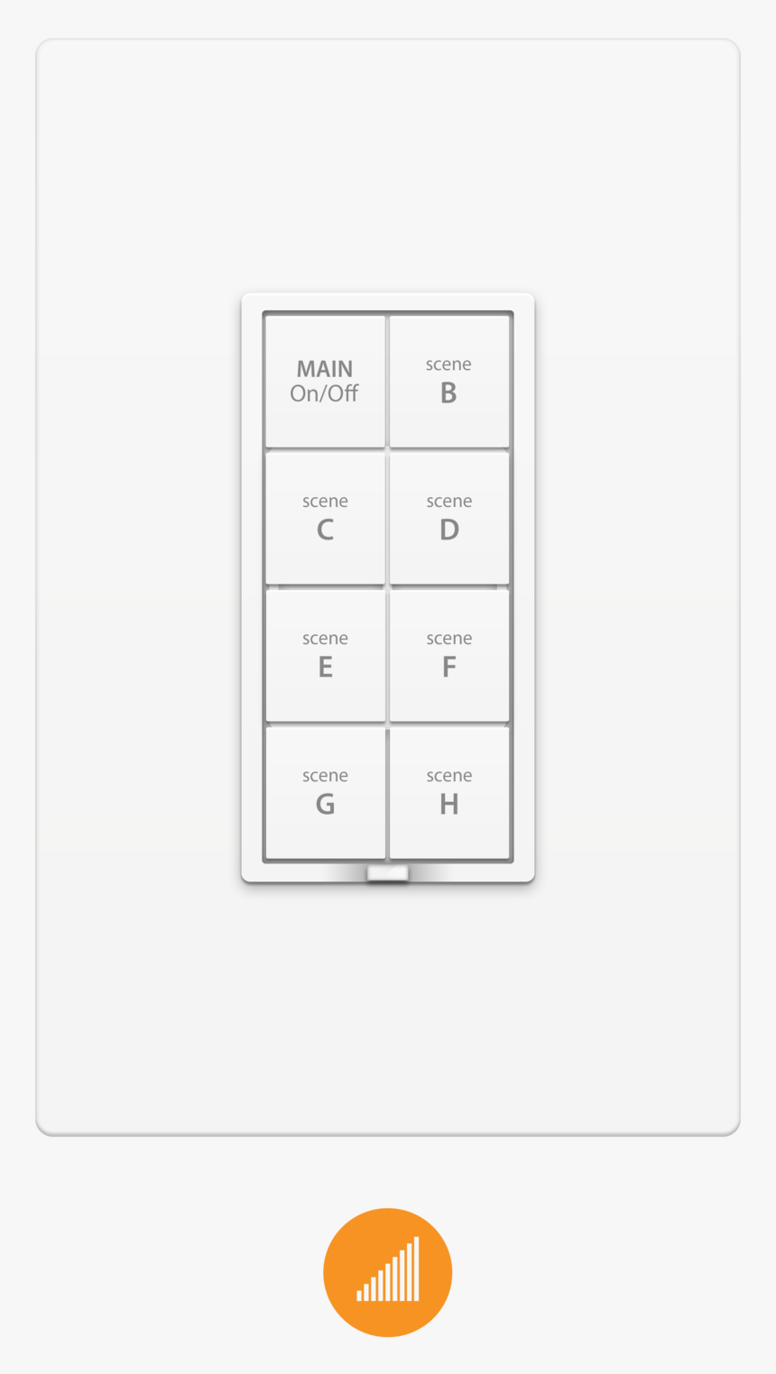 Keypad Types 8 Button Dimmer - Household Supply, HD Png Download, Free Download