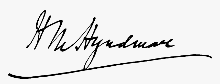 Henry Hyndman Signature - Illegible Signature No Background, HD Png Download, Free Download