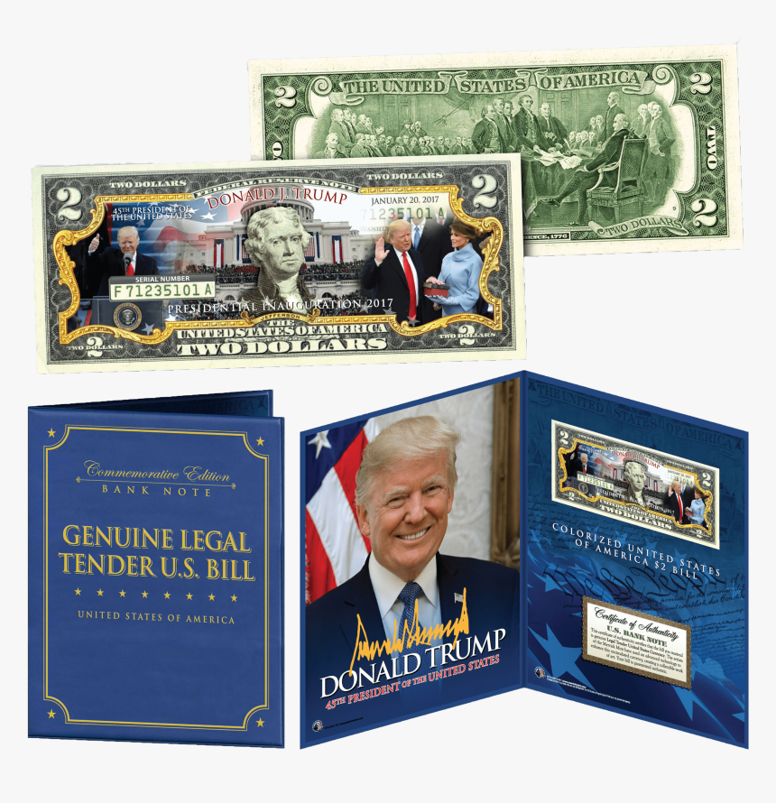 Trump 2 Dollar Bill Christmas, HD Png Download, Free Download