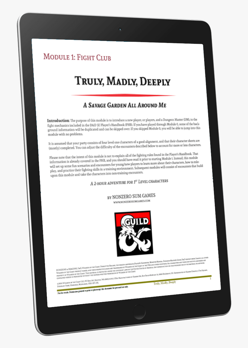 Fight Club 5e Adventure - Marketing, HD Png Download, Free Download