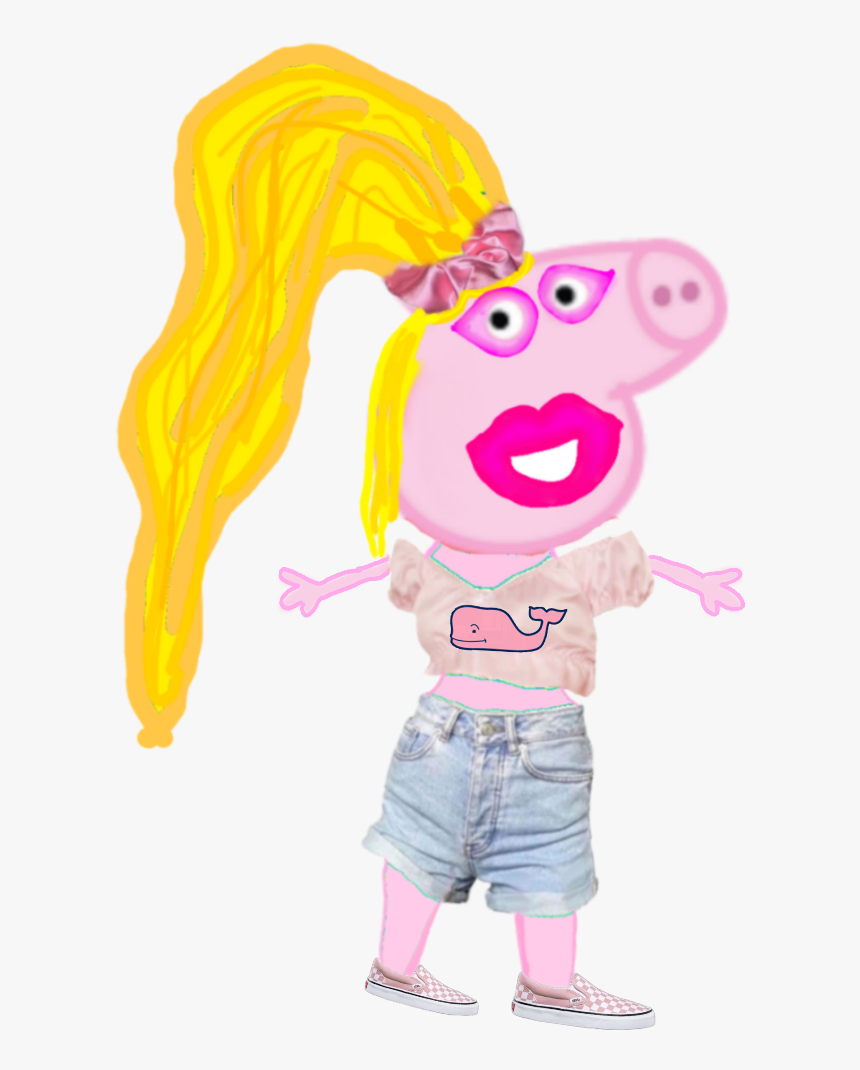 #peppa #peppapig #vsco #vscopeppa #peppa Pig #peppapigmeme - Peppa Pig Vsco Girl, HD Png Download, Free Download