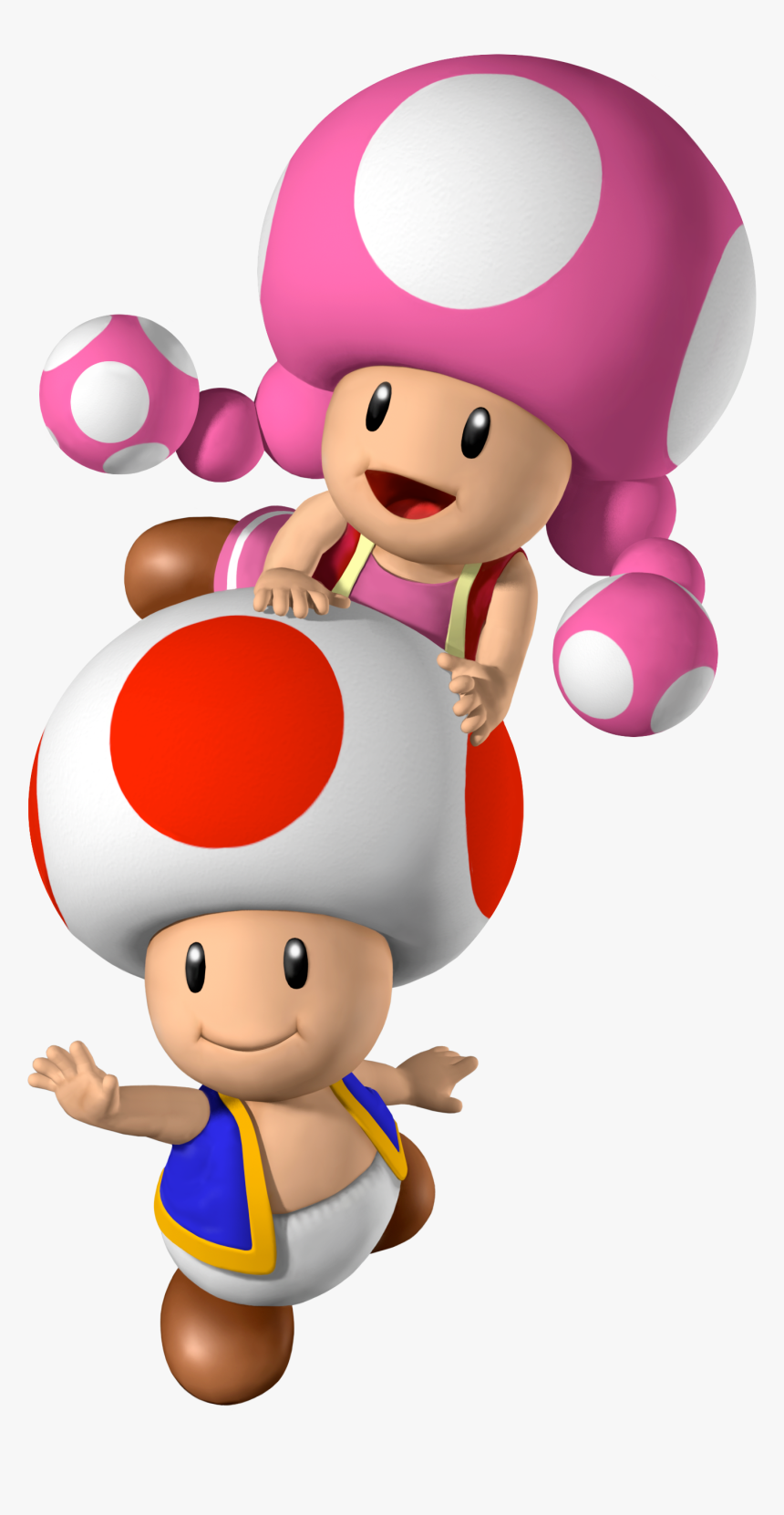 Mario Toad And Toadette Hd Png Download Kindpng
