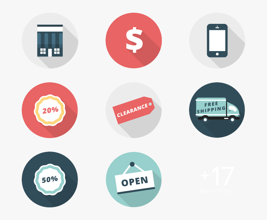 Ecom Icon Set, HD Png Download - kindpng