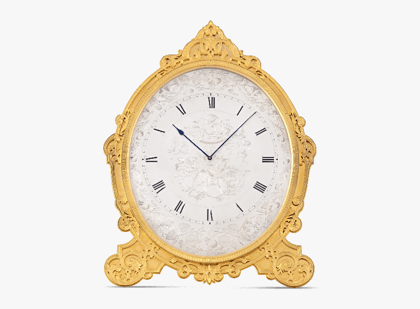 Gilded Oval Strut Clock By Thomas Cole Of London - Wall Clock, HD Png Download, Free Download