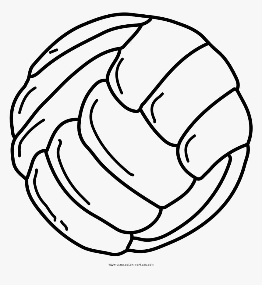 Volleyball Coloring Page - Line Art, HD Png Download, Free Download