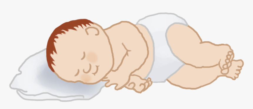 Redhaired Sleeping Baby Clip Art - Cartoon, HD Png Download, Free Download