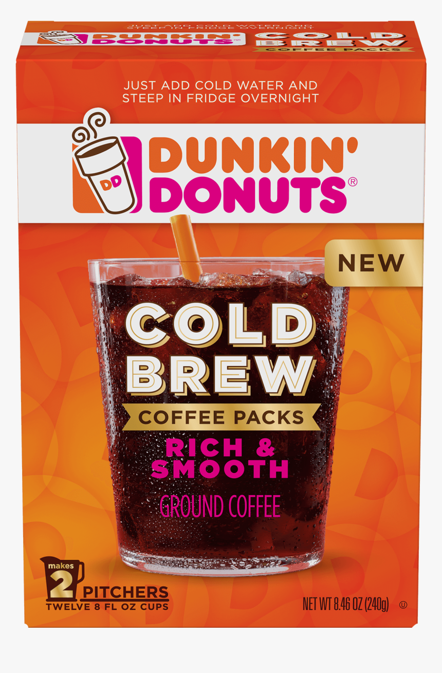 Dunkin Donuts Cold Brew Coffee Packs At Home, HD Png Download, Free Download