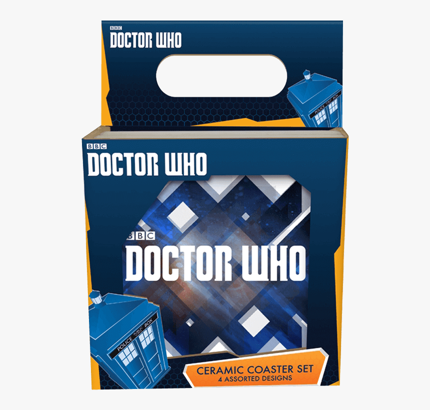 Doctor Who 4 Piece Ceramic Coaster Set - Box, HD Png Download, Free Download