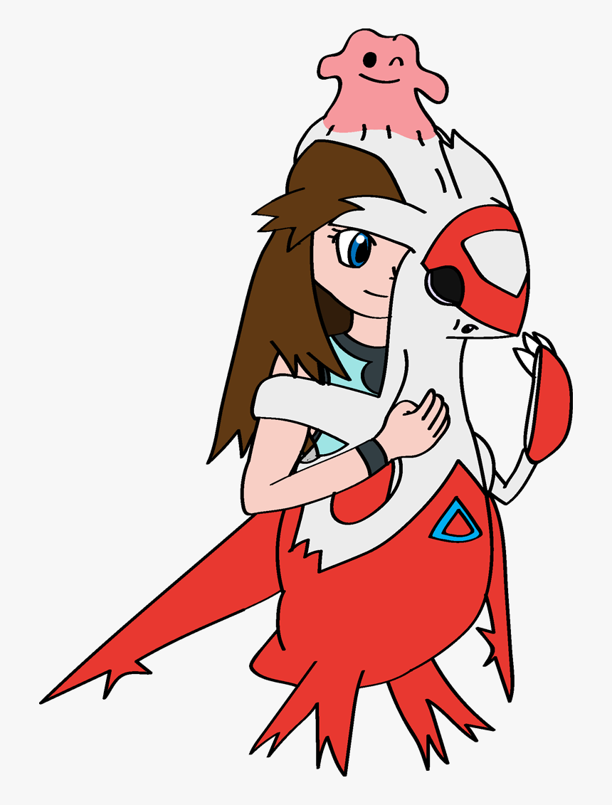 Leaf Into Latias With Sem - Cartoon, HD Png Download, Free Download