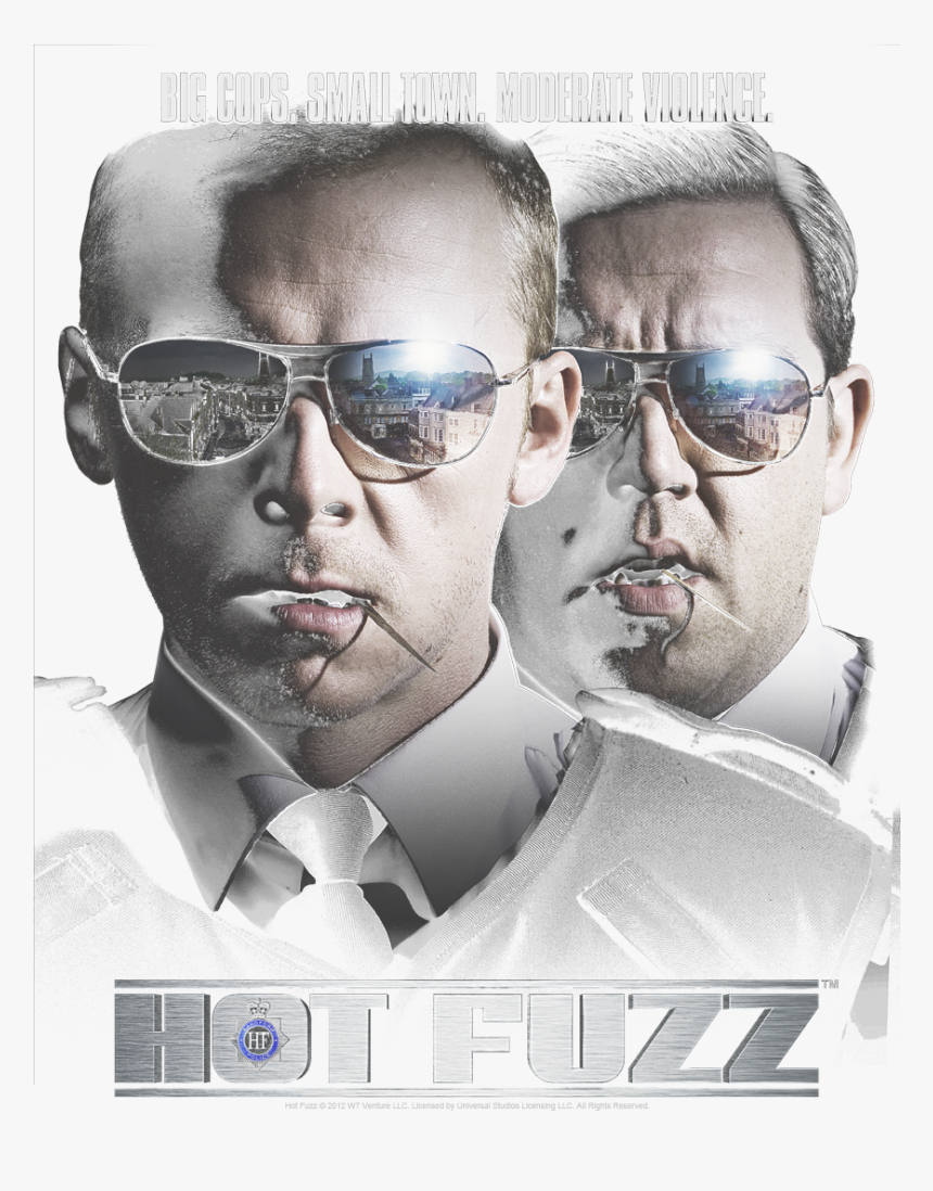 Hot Fuzz Big Cops Men"s Regular Fit T-shirt , Png Download - Movie Hot Fuzz, Transparent Png, Free Download