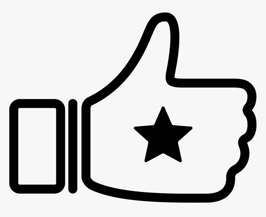 Thumb Up With Star Thumbs Up Star Icon Png Transparent