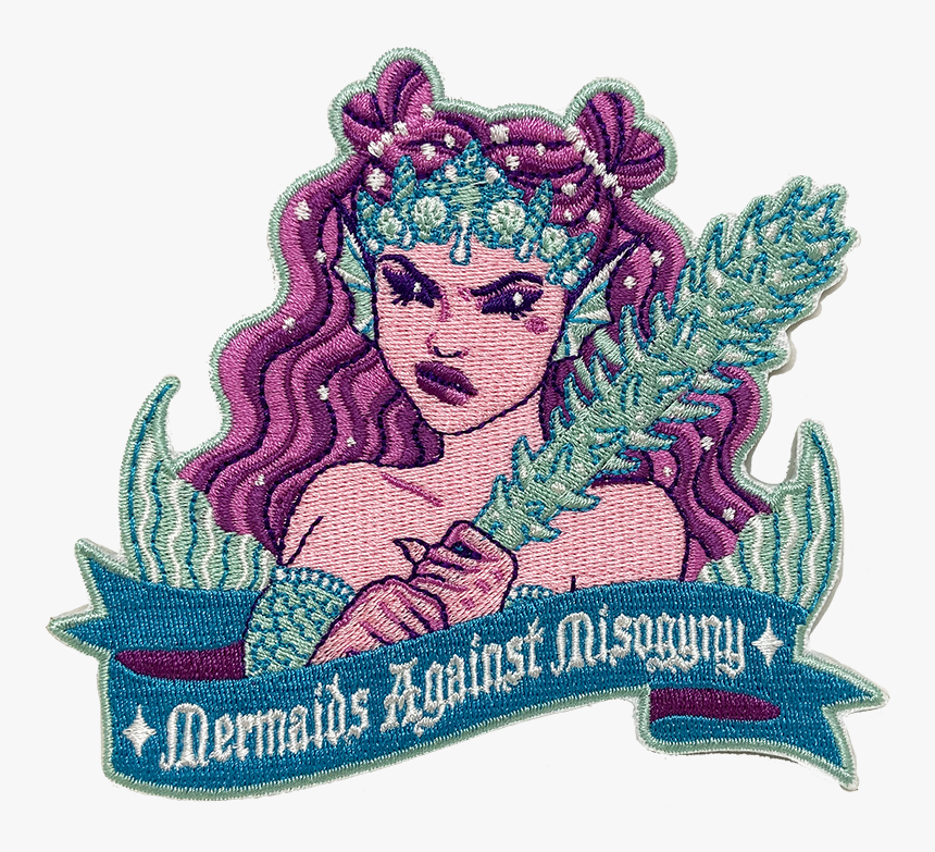 Mermaids Against Misogyny Patch - Illustration, HD Png Download, Free Download