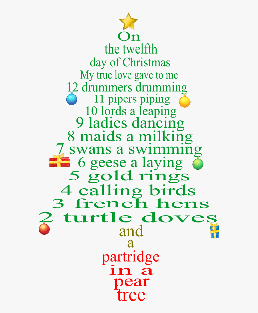 Twelve Days Of Christmas Lyrics Printable Printable Word Searches