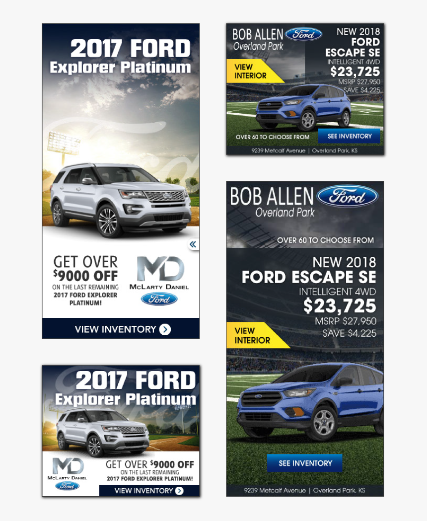 Ford Auto Ad Set - Sport Utility Vehicle, HD Png Download, Free Download