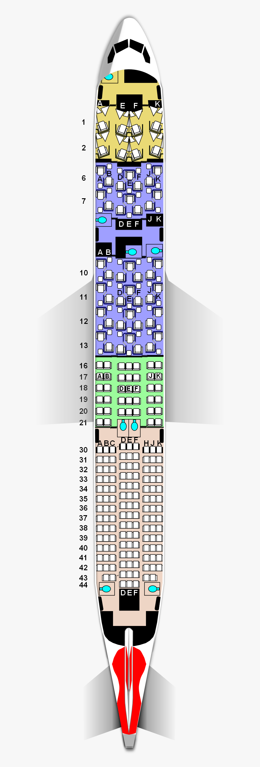 Boeing 787 9 British Airways Seat Map, HD Png Download kindpng