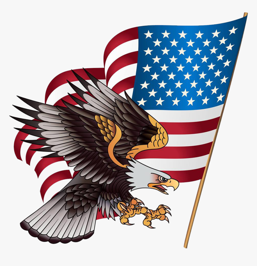 Semper Fi Painting - American Eagle Transparent Background, HD Png Download, Free Download