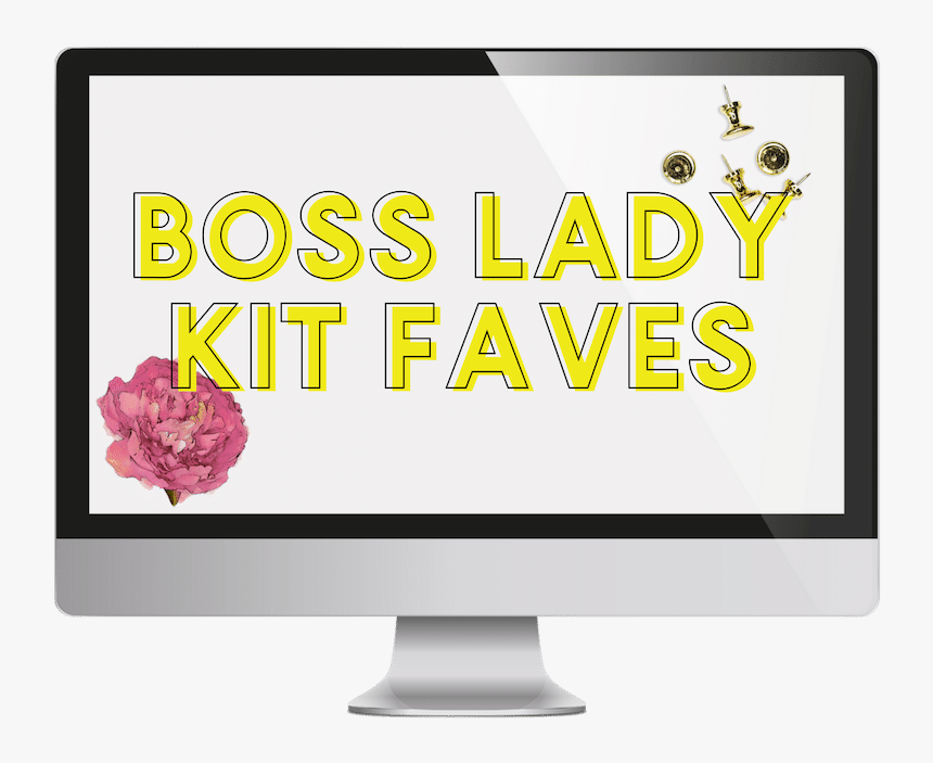 Boss Lady Faves Kit With Drop Shadow For Canva - Led-backlit Lcd Display, HD Png Download, Free Download