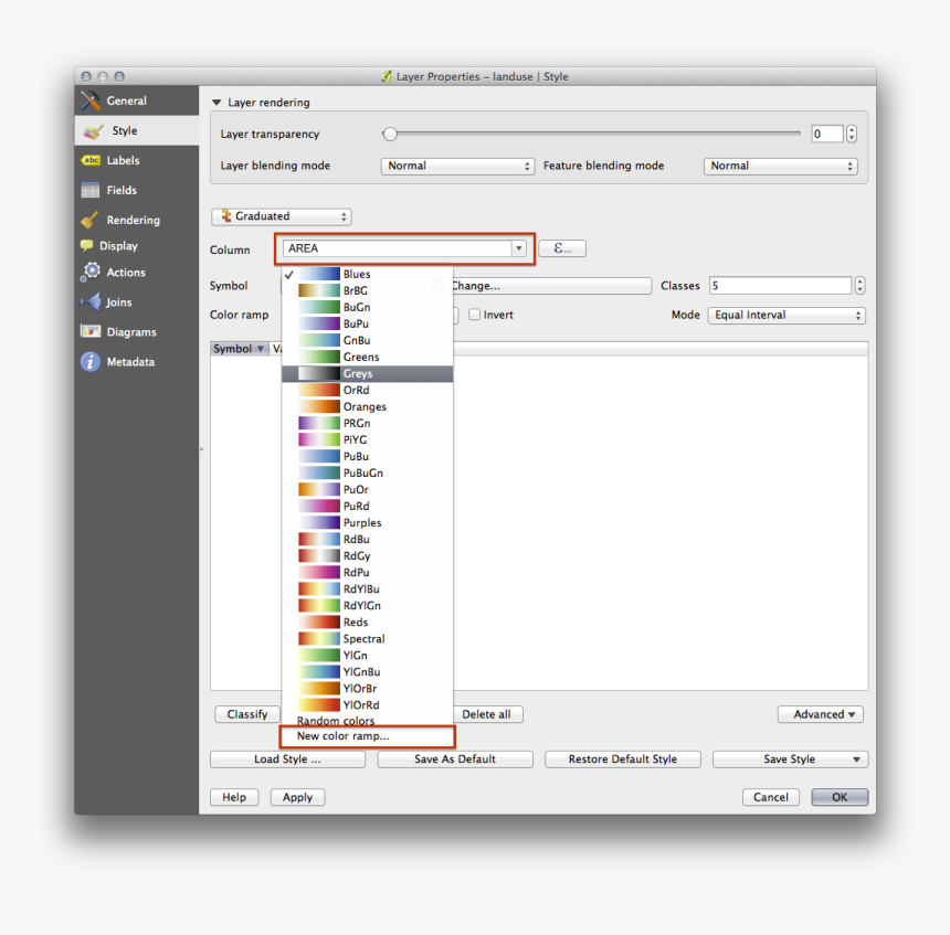 - - / - - / - - / Images/area Gradient Select - Symbologie Qgis, HD Png Download, Free Download