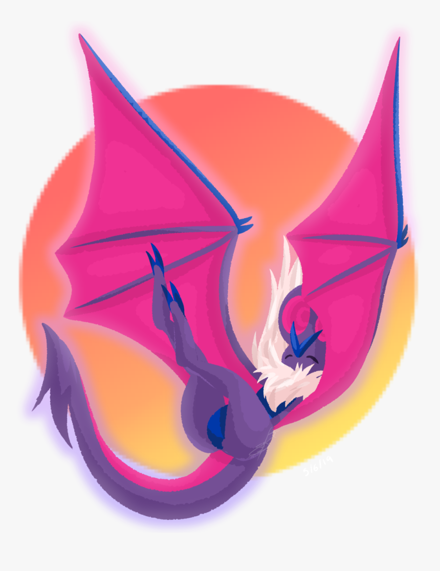 Bi Flag Noivern - Crescent, HD Png Download, Free Download