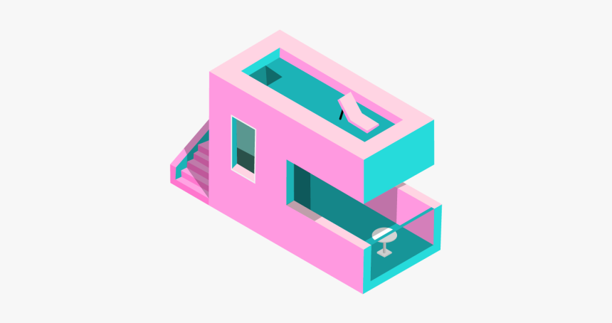 Geo House - Graphic Design, HD Png Download, Free Download