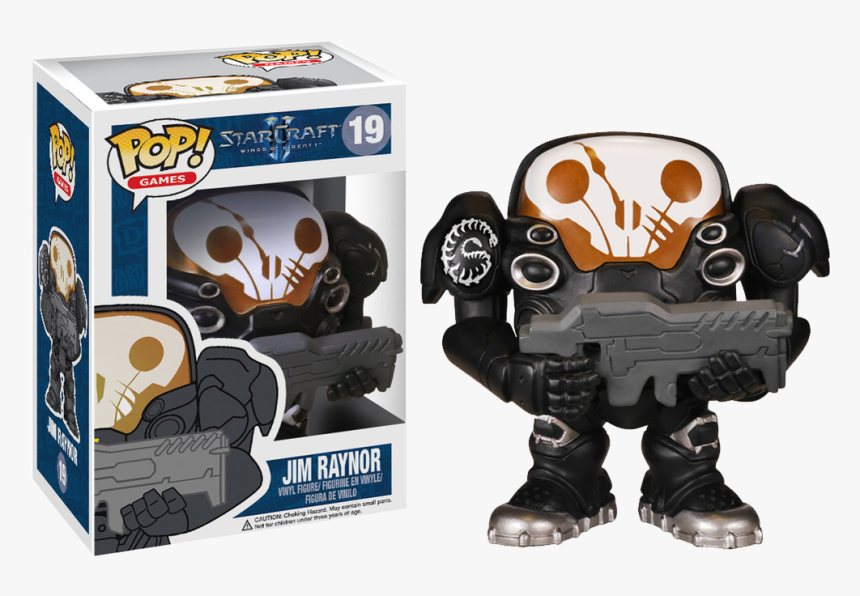 Funko Pop Games Starcraft Jim Raynor Vinyl Figure - Jim Raynor Funko Pop, HD Png Download, Free Download