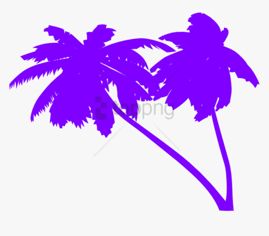 Free Png 80s Palm Tree Vector Png Image With Transparent - Palm Tree Clip Art, Png Download, Free Download