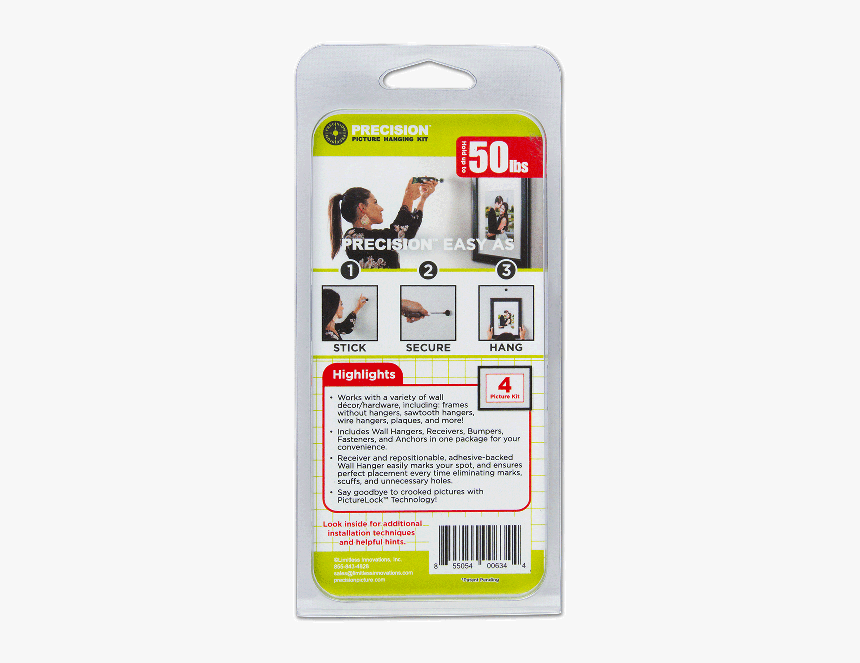 Precision Picture Hanging Kit 4 Picture Kit Packaging - Saw Chain, HD Png Download, Free Download